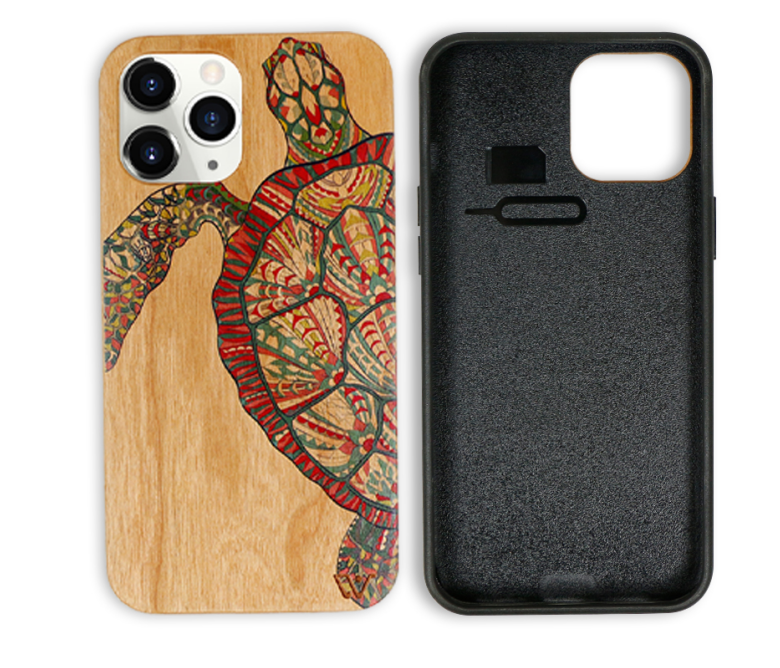 Hard Wood Rosewood Back Shockproof Mobile Phone Accessories Phone Case Wooden Cover For iPhone 15